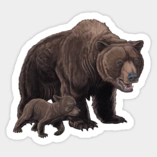 Ursus spelaeus (Cave Bear) Sticker